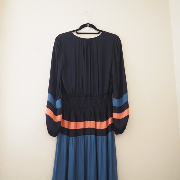 Anthropologie Current Air Aidy Colorblocked Midi Dress sz M - Picture 10 of 10